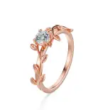 Pierścionek z diamentem różowe złoto AJPZ_149